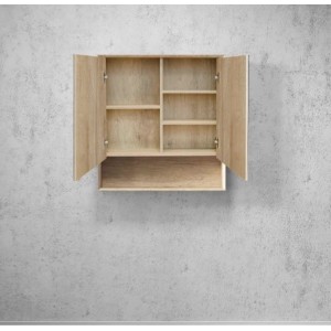 Byron Natural Oak Shaving Cabinet With Undershelf 750